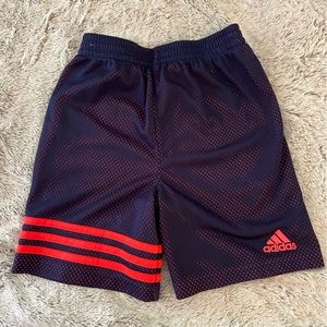 Adidas Navy & Orange Boys Gym Shorts - 5